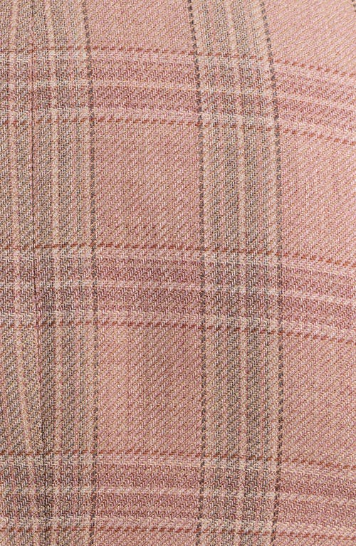 Cricketeer Plaid Wool Blend Sport Coat In Peach
