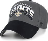 '47 Men's '47 Charcoal New Orleans Saints Split Block MVP Adjustable Hat