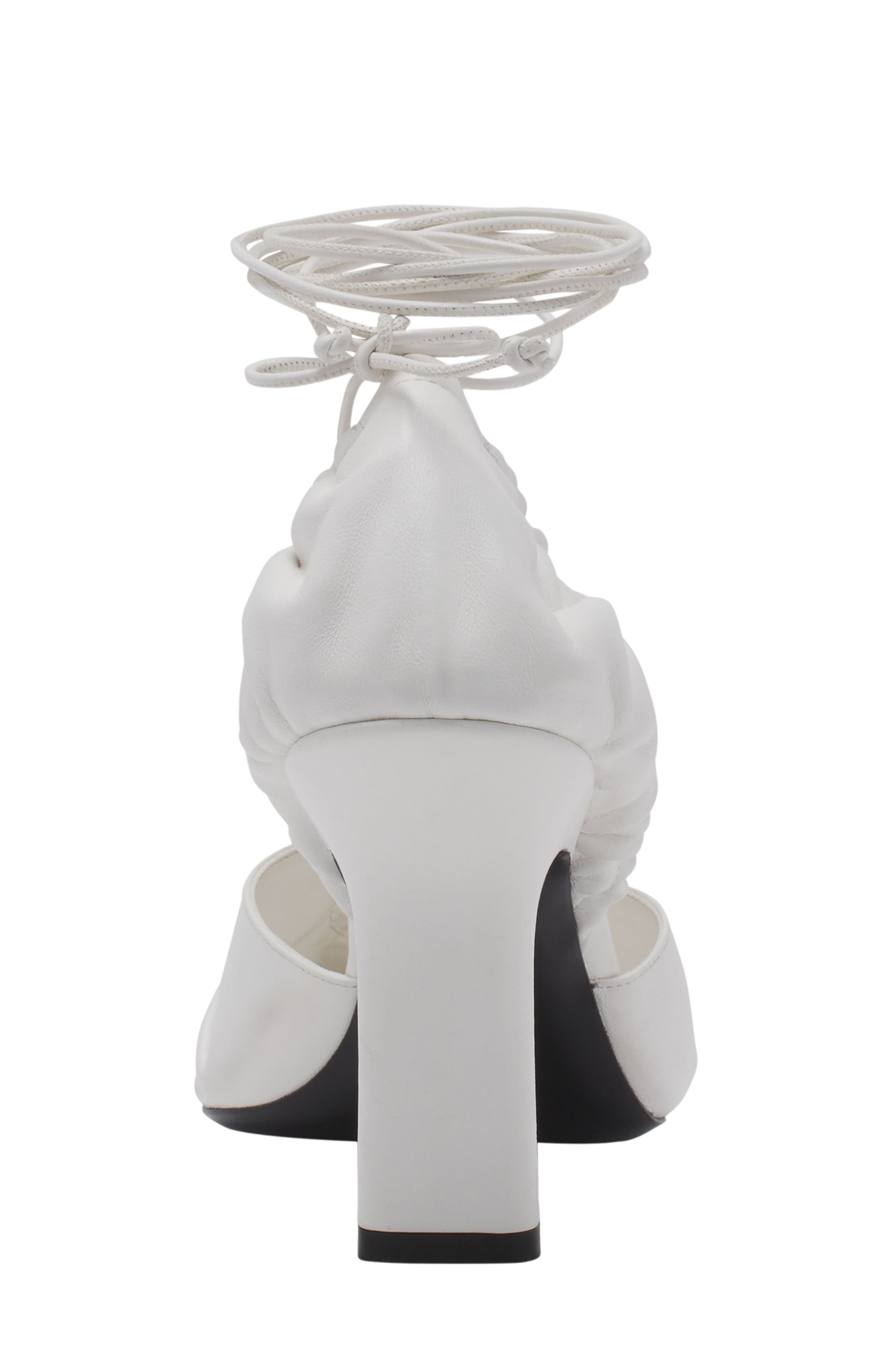 Lanvin Mesure Lace-Up Leather Pumps, Alternate, color, 