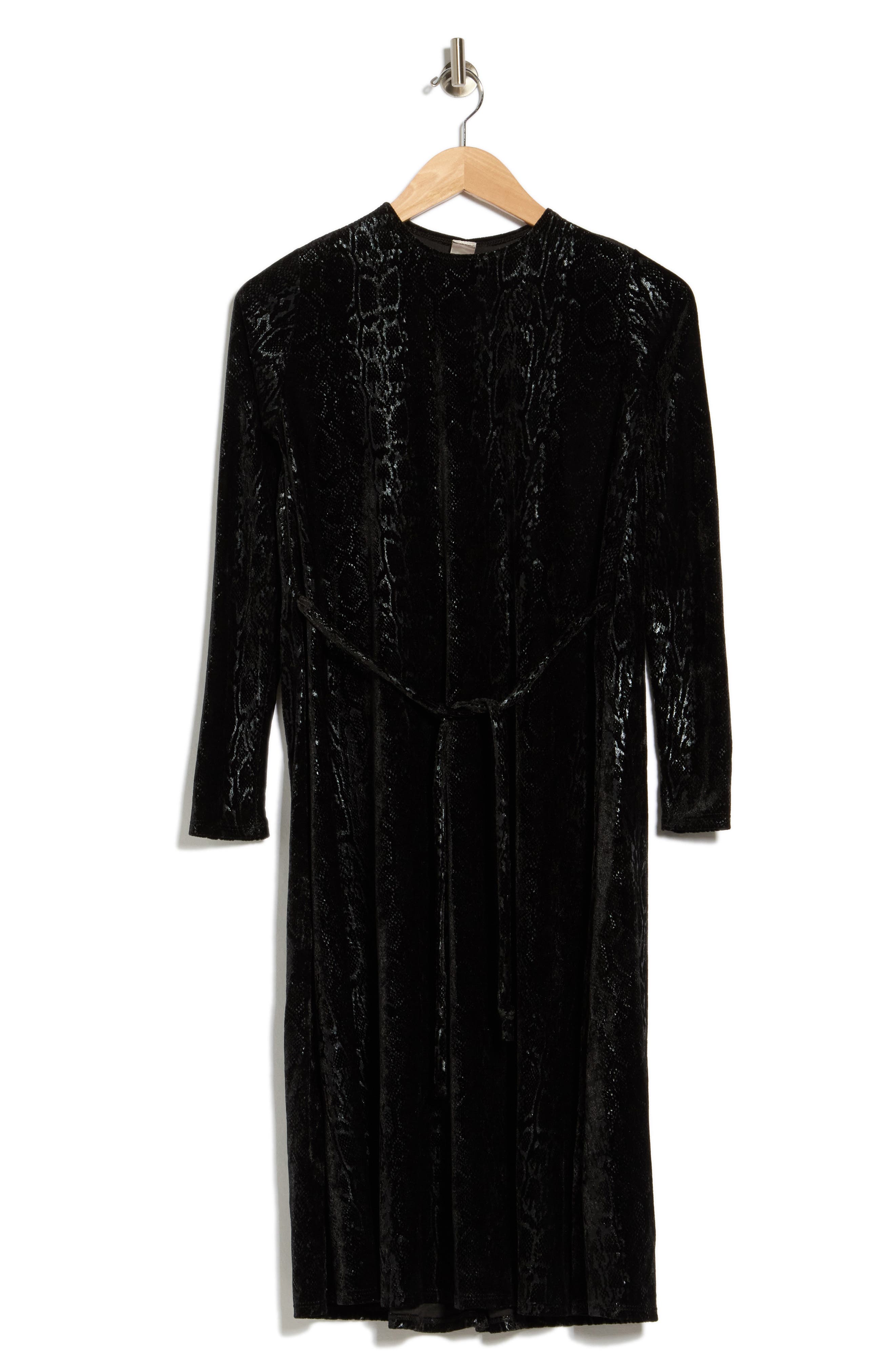 Long Sleeve Texture Knit Dress