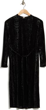 GO COUTURE Long Sleeve Texture Knit Dress
