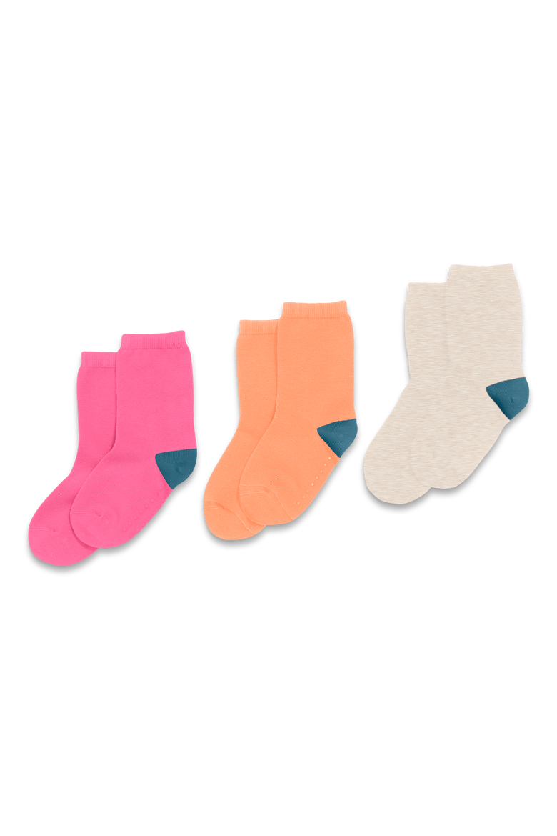 Kids Crew Sock 3-Pack, Alternate, color, Bubblegum Mix