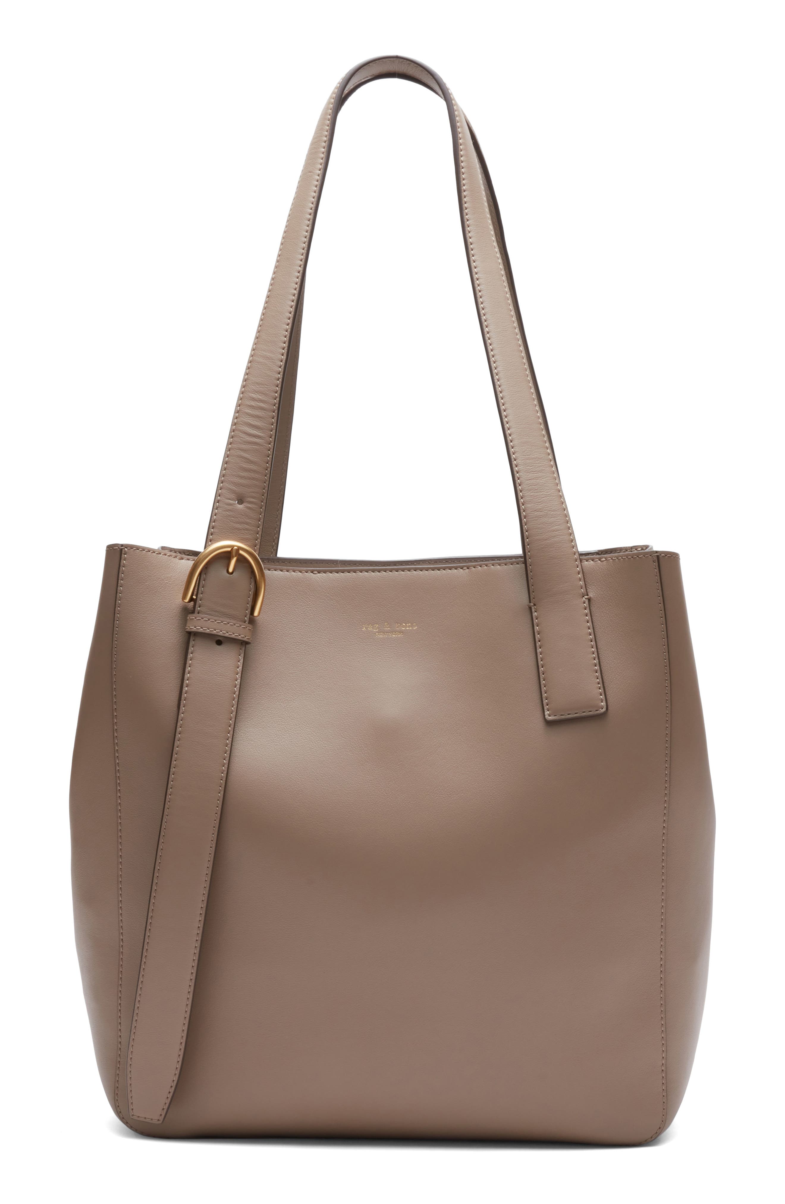 rag & bone Parker Leather Tote, Alternate, color, Clay