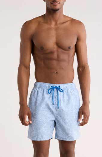 Vintage Summer Endless Print Volley Swim Trunks