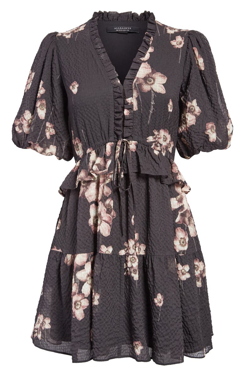 AllSaints Lina Fillipa Floral Minidress, Alternate, color, 