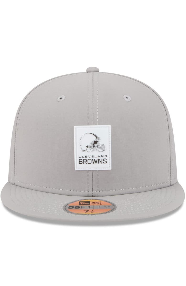 New Era Men's New Era Gray Cleveland Browns 2025 Sideline 59FIFTY Fitted Hat, Alternate, color, Gray