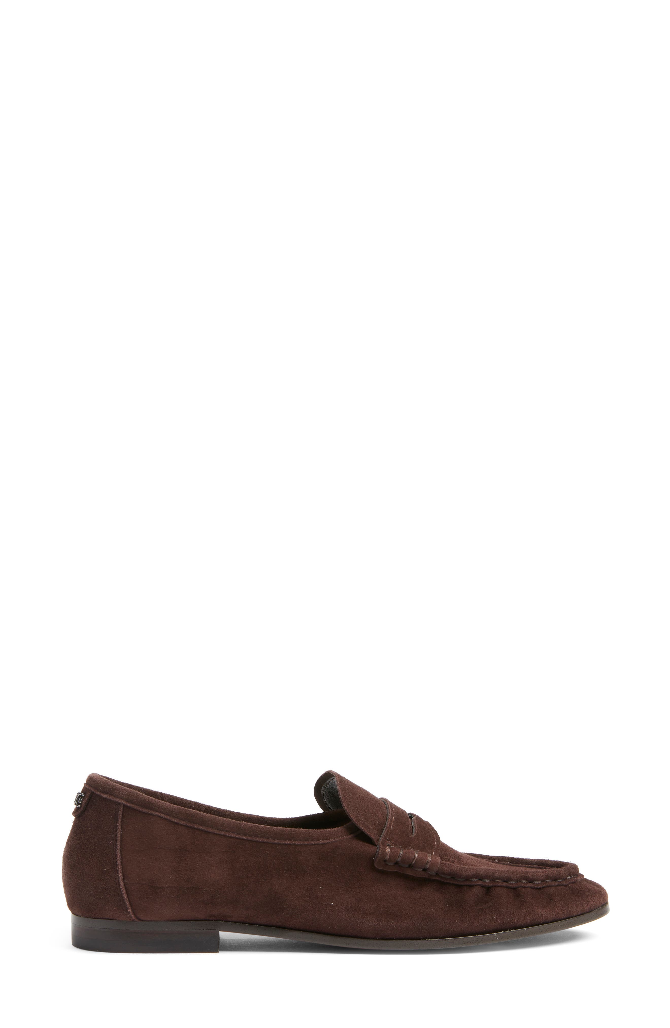 Lizbeth Moc Toe Loafer, Alternate, color, CAFE NOIR