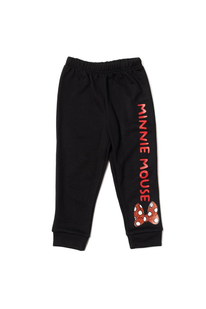 Minnie Mouse 2-Piece Fleece Sweatshirt and Pants Set, Alternate, color, Red Black Minnie