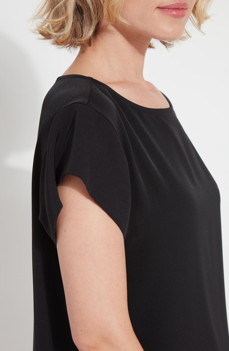 Lysse Melodie Boat Neck Woven Top, Alternate, color, Black