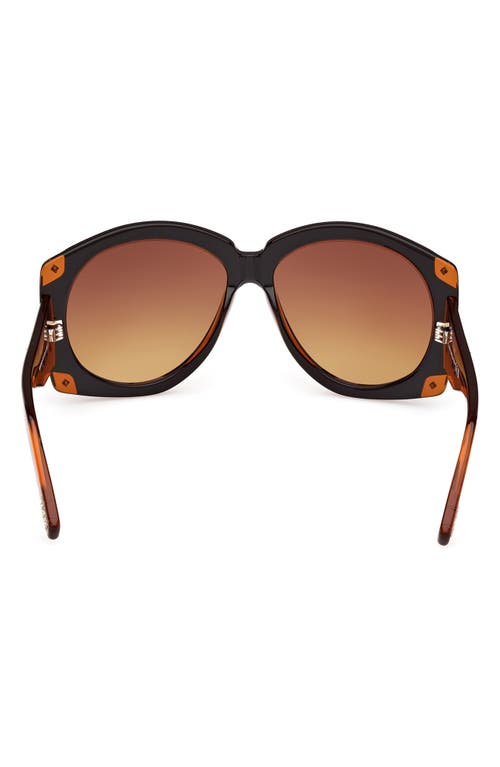 Mcm 61mm Gradient Round Sunglasses In Brown