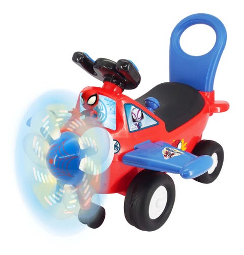 Lights 'N' Sounds Spidey Activity Plane Rideon