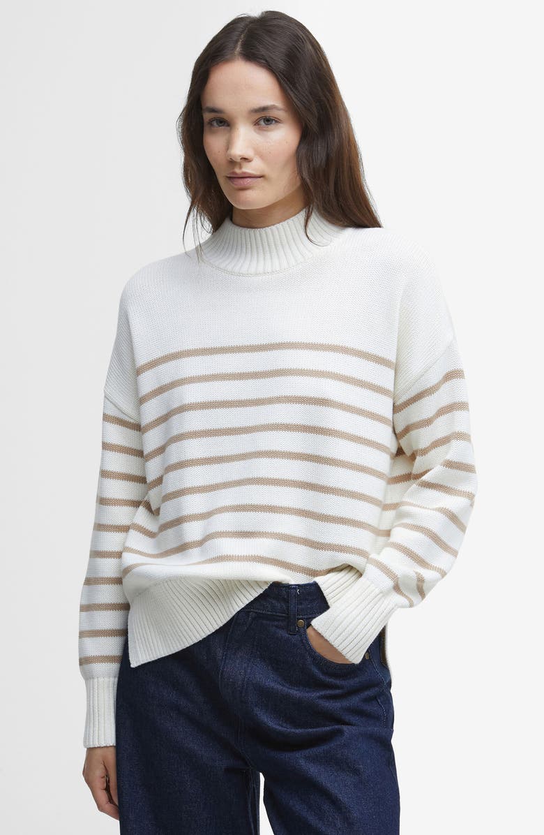 Barbour Shelly Stripe Cotton Sweater, Alternate, color,