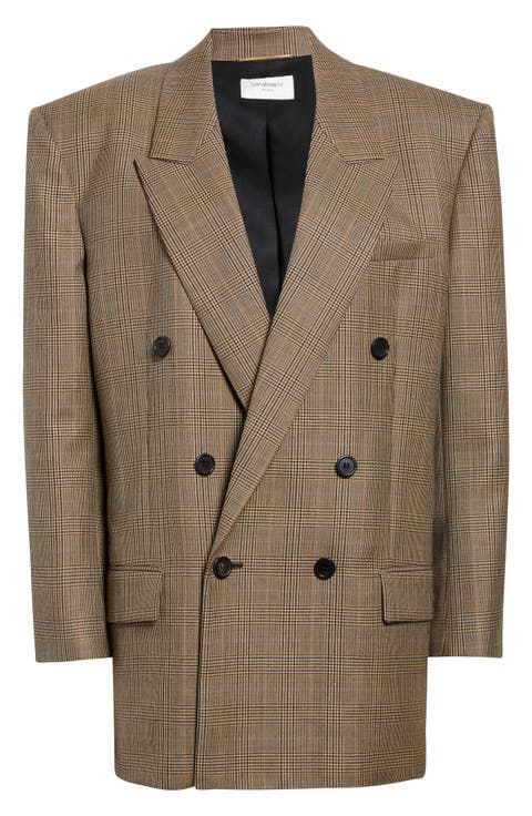 Oversize Glen Plaid Jacket