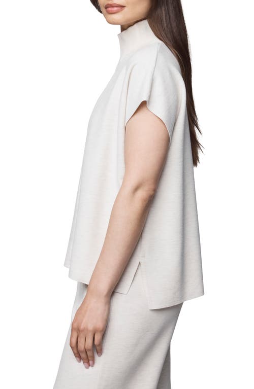 Splendid Winslow Mock Neck Pullover In White