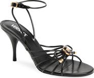 Versace Opera Bow Strappy Ankle Strap Sandal