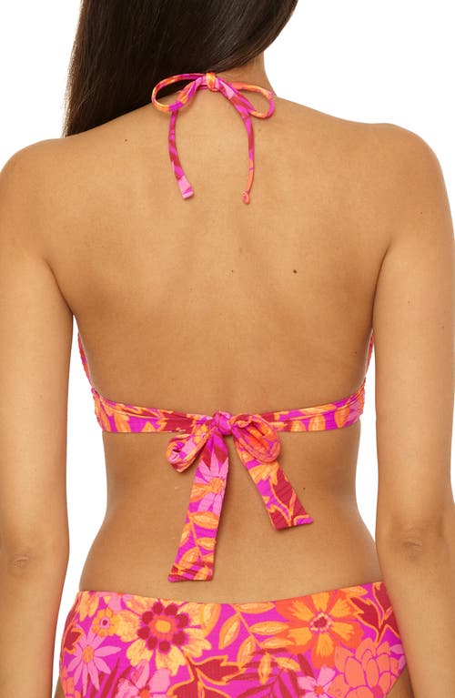 Becca Womens Copacabana Halter Bikini Top Hipster Bottoms In Multi