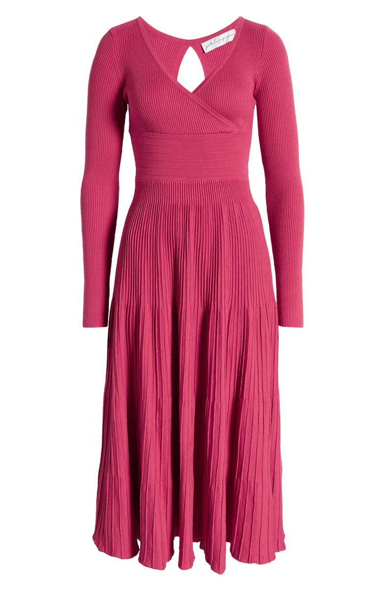 Petal & Pup Violette Long Sleeve Midi Dress, Alternate, color,