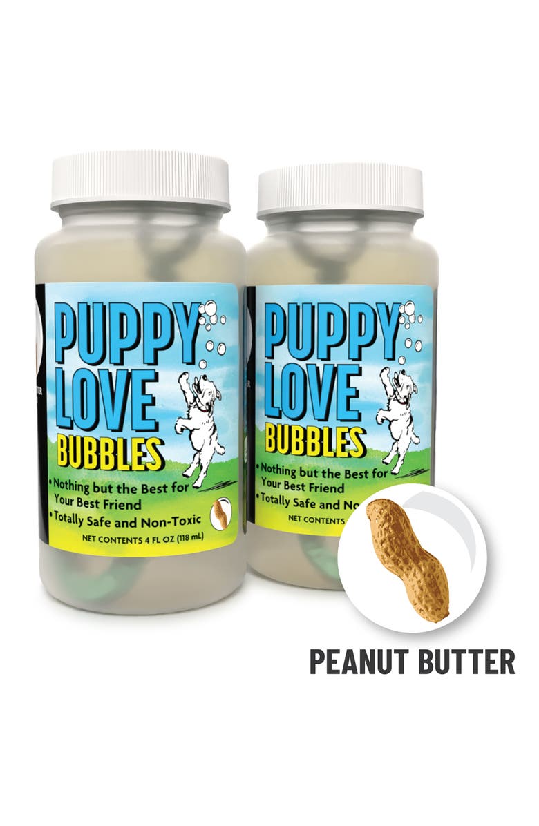 Atomic Bubbles Puppy Love Bubbles 2 Pack Peanut Butter Scented 4Oz. Bottles, Alternate, color, Multicolored