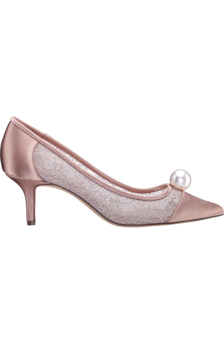 Nina Bence Pointed Cap Toe Pump, Alternate, color, Honey