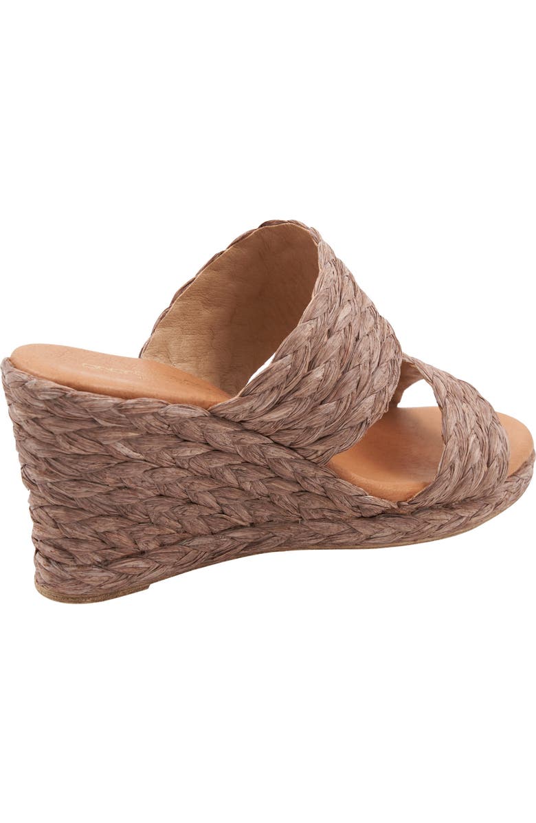 André Assous Nolita Raffia Wedge Slide Sandal, Alternate, color,