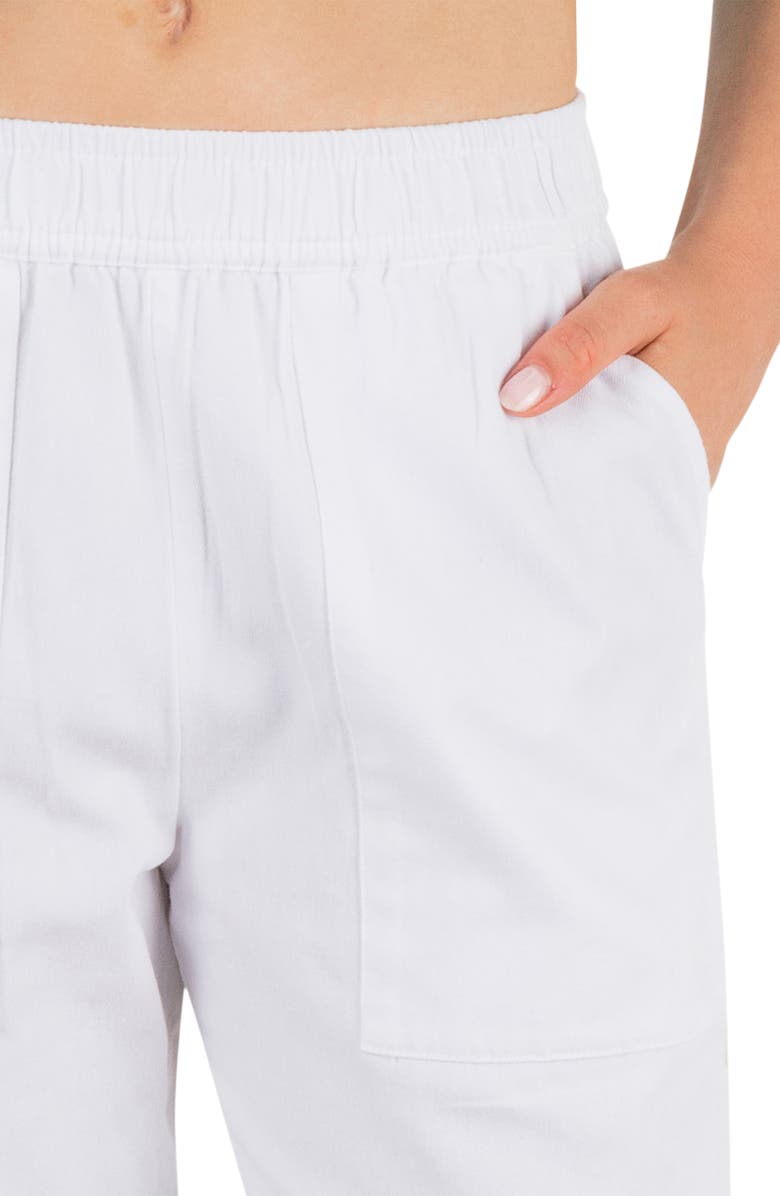 Hurley Wavy Days Wide Leg Pants, Alternate, color, White