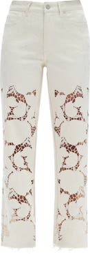 Bayeas Lace Straight Leg Jeans
