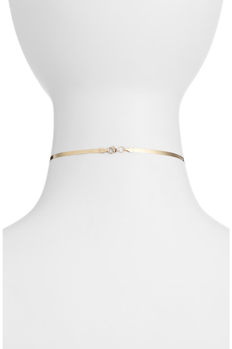 Jewelry Liquid Gold Chain Choker, Alternate, color, YELLOW GOLD