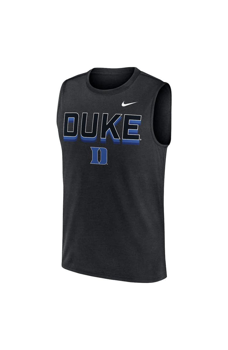 Nike Men's Nike Black Duke Blue Devils Primetime Tricode Legend Performance Tank Top, Alternate, color, 