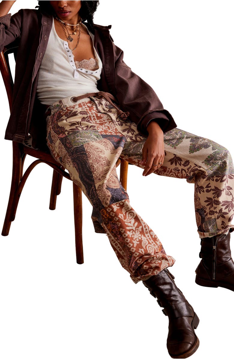 Free People Moxie Print Pants, Alternate, color,