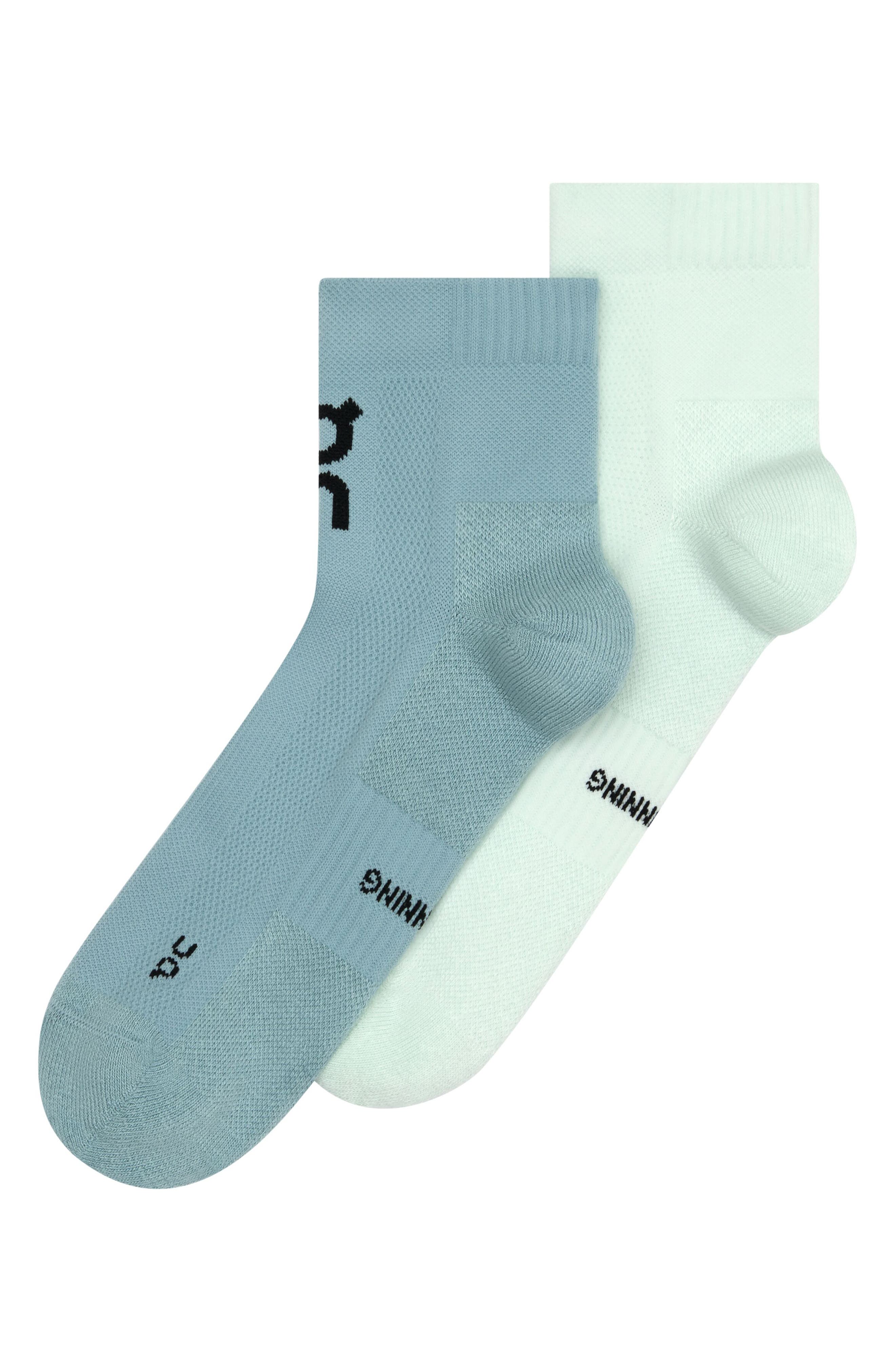 On Core Mid 2-pack Run Socks In Flurry/wash