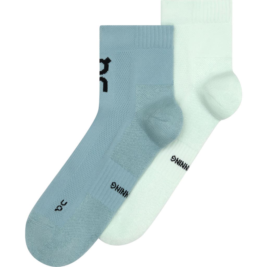 On Core Mid 2-pack Run Socks In Flurry/wash