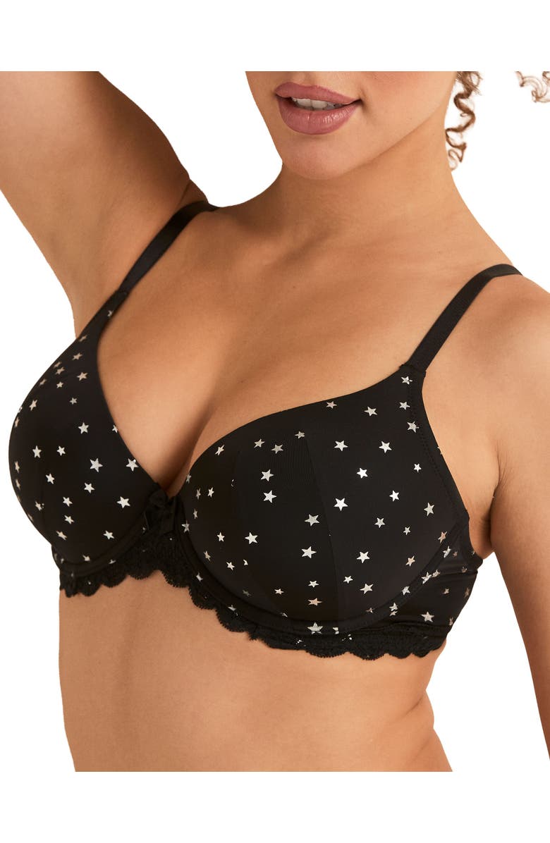 Adore Me Kati Contour Demi Bra, Alternate, color, Shine Bright Foil Print