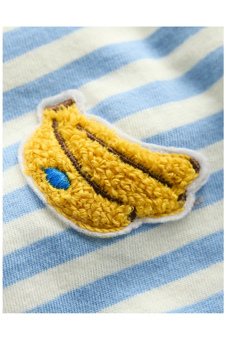 Banana T-Shirt & Pants Set, Alternate, color, IVORY AND BLUE STRIPE BANANAS