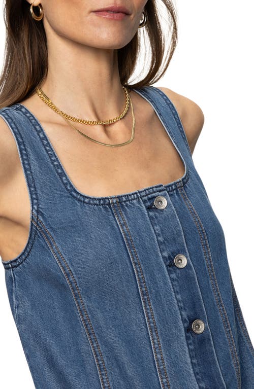 Sanctuary Blossom Denim Mini Dress