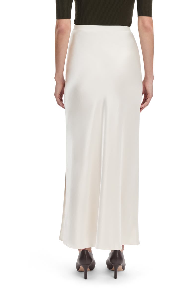 The Josie Satin Skirt, Alternate, color, IVORY