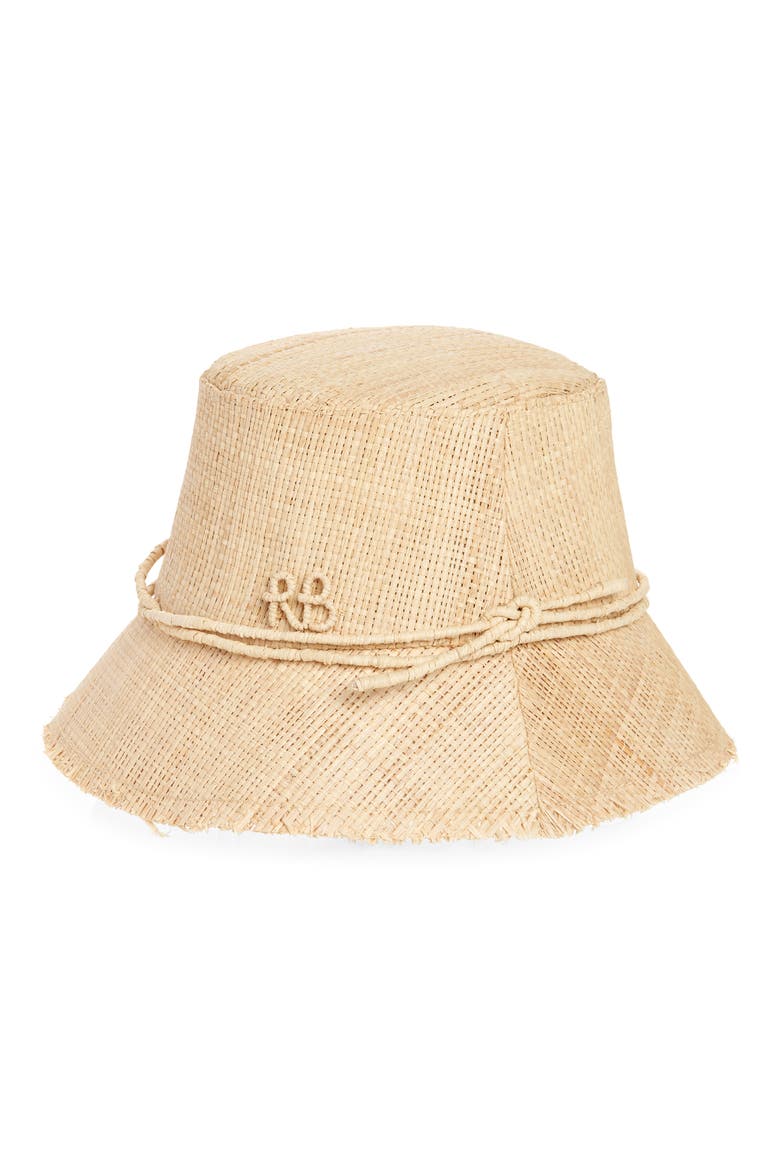 Straw Bucket Hat, Main, color, NATURAL STRAW