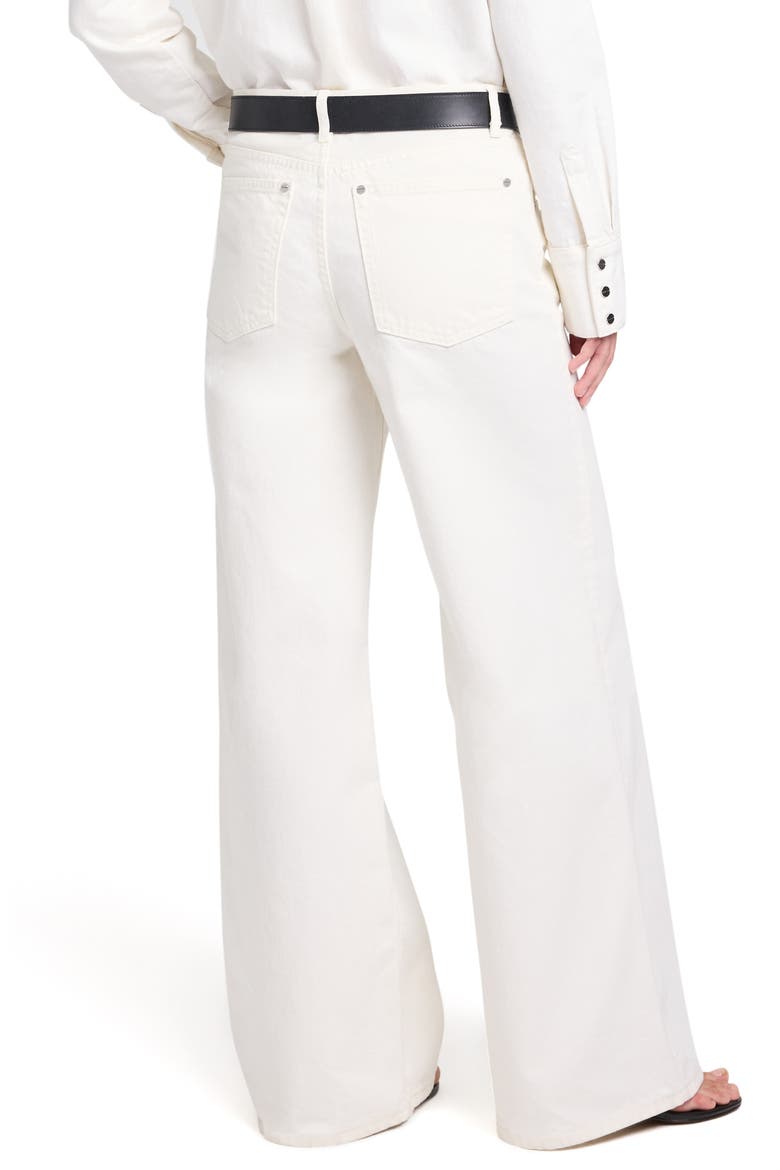 Tiny Dancer Mid Rise Wide Leg Jeans, Alternate, color, WHITE