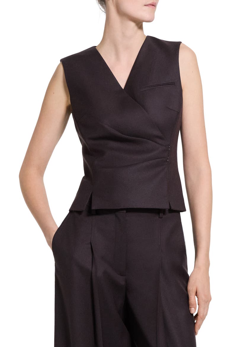 Clean Wrap Wool Vest, Alternate, color, CACAO - DAJ