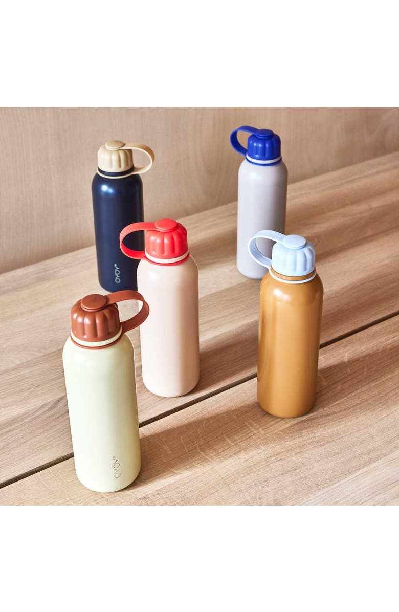 OYOY Pullo Bottle, Alternate, color, Anthracite/Camel