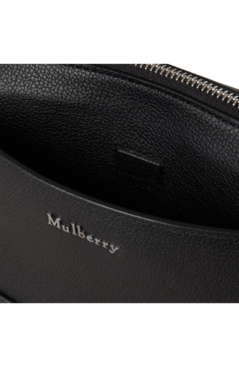 Mulberry Small Farringdon Leather Messenger, Alternate, color, Black