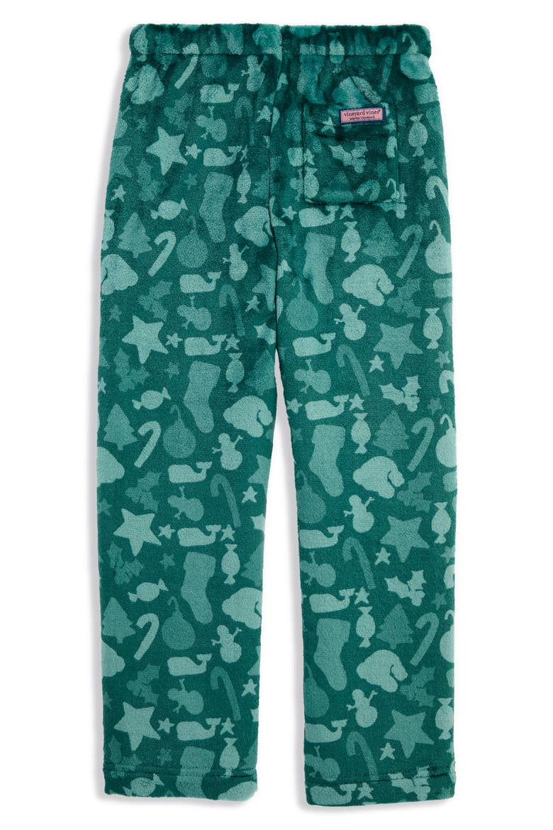 Kids' Print Fleece Sleep Pants, Alternate, color, CHRISTMAS ICONS