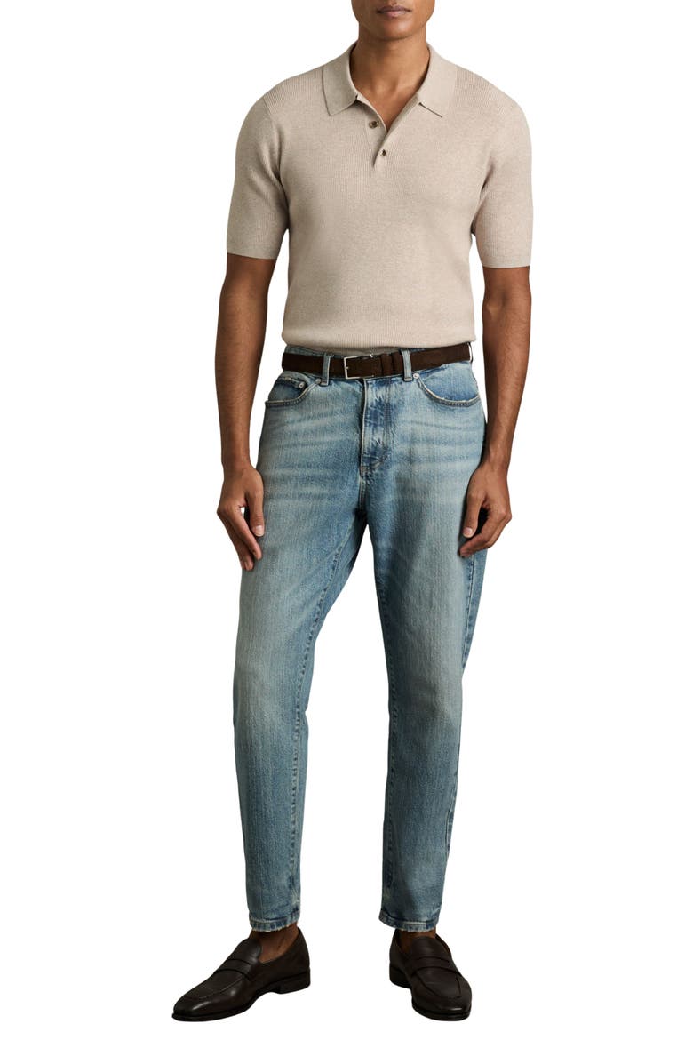 Berch Rib Polo, Alternate, color, OATMEAL