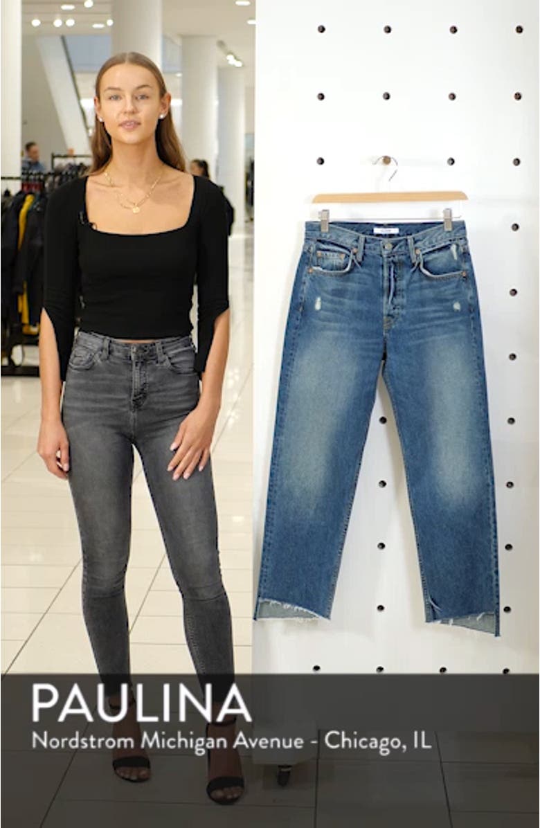Helena Rigid High Waist Straight Jeans, sales video thumbnail