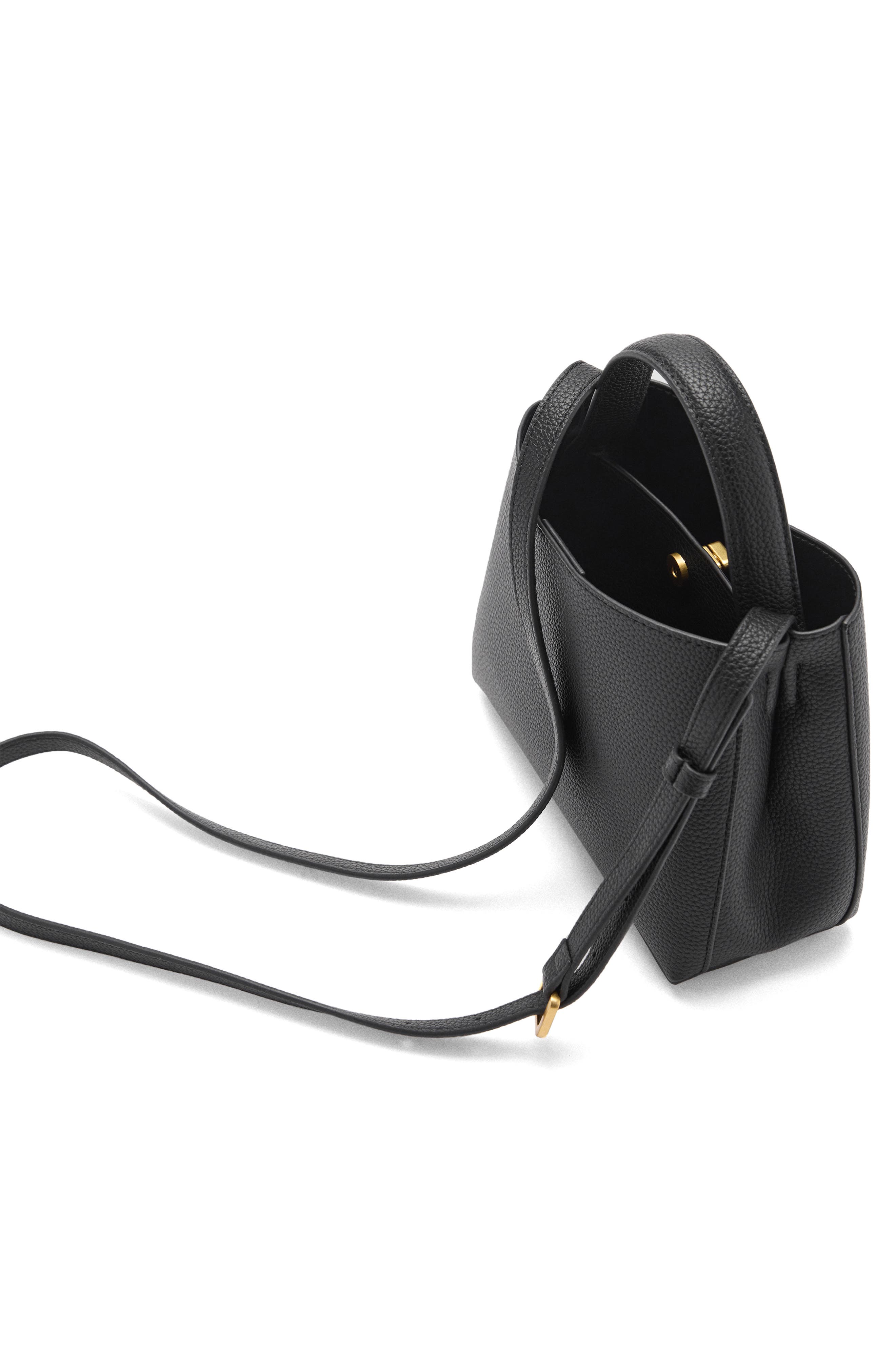 MANGO Mini Faux Leather Top Handle Bag, Alternate, color, 