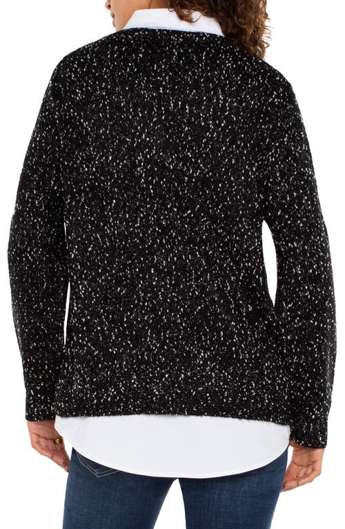 Liverpool Layered Look Mélange Sweater