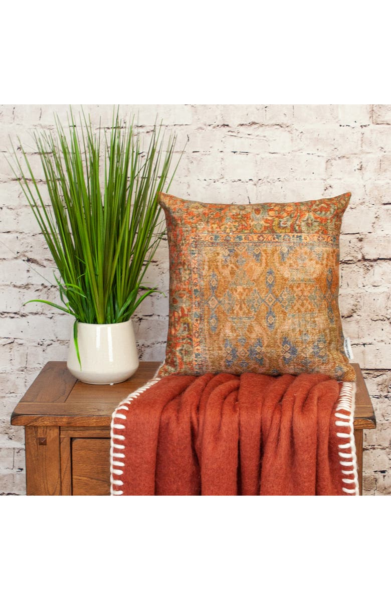 PARKLAND COLLECTION Tapestry Accent Pillow, Alternate, color, Brown/ Pink