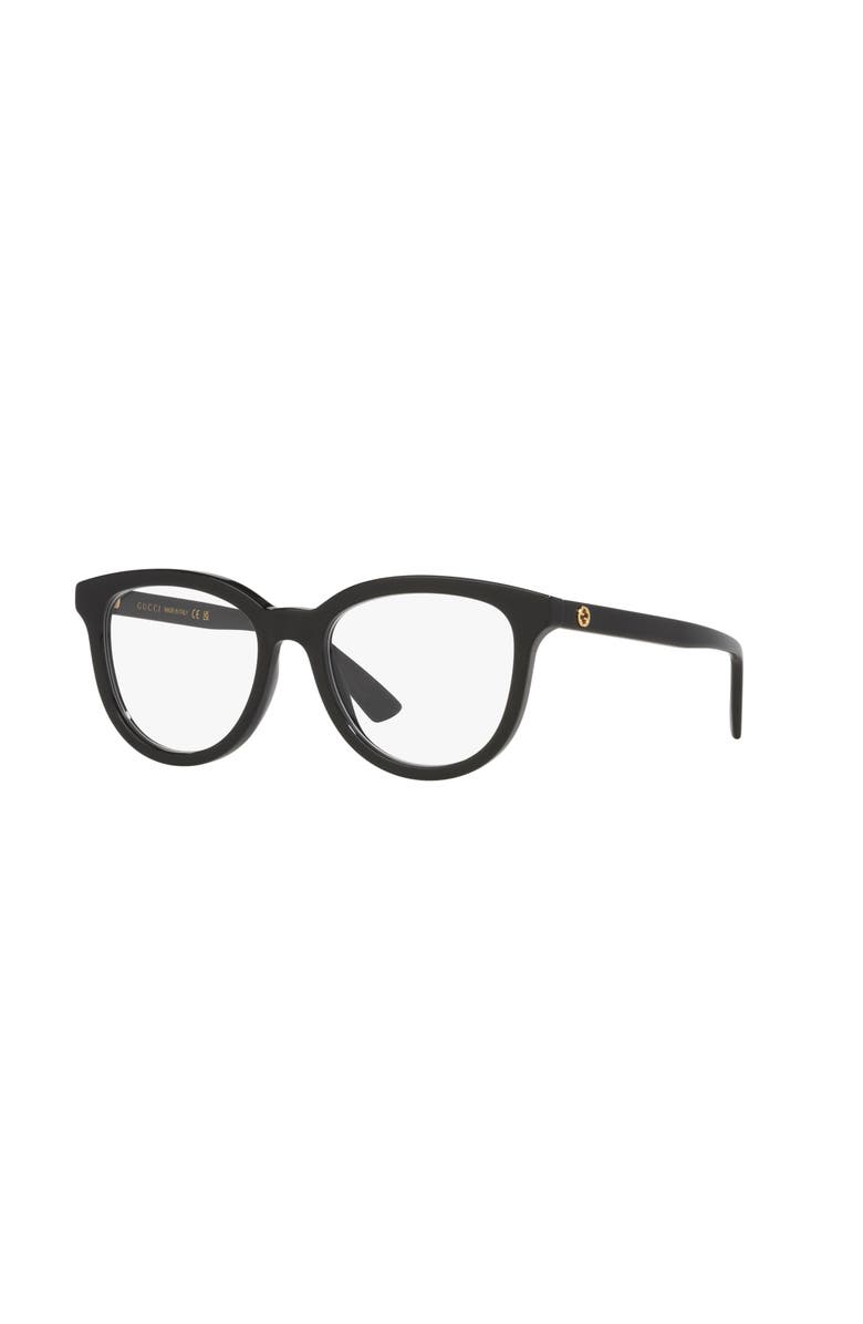 Gucci 52mm Cat Eye optical glasses, Main, color, Black