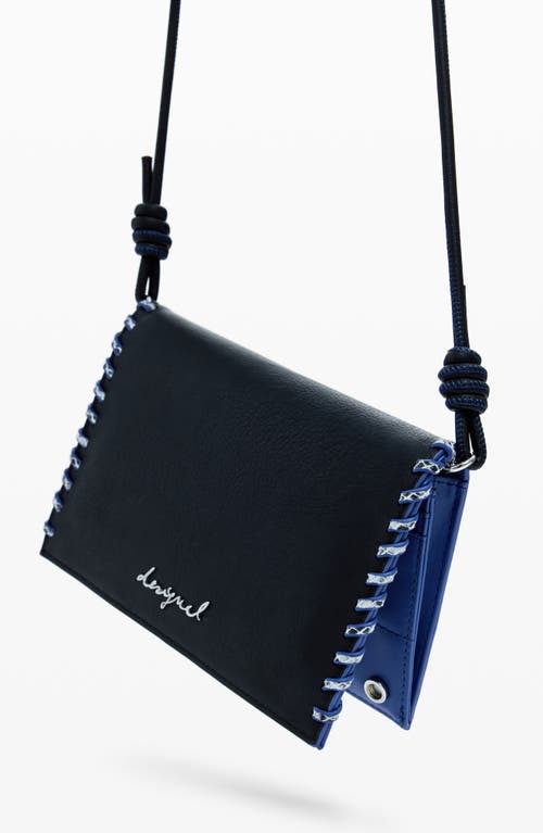 Desigual Faux Leather Crossbody Bag In Black