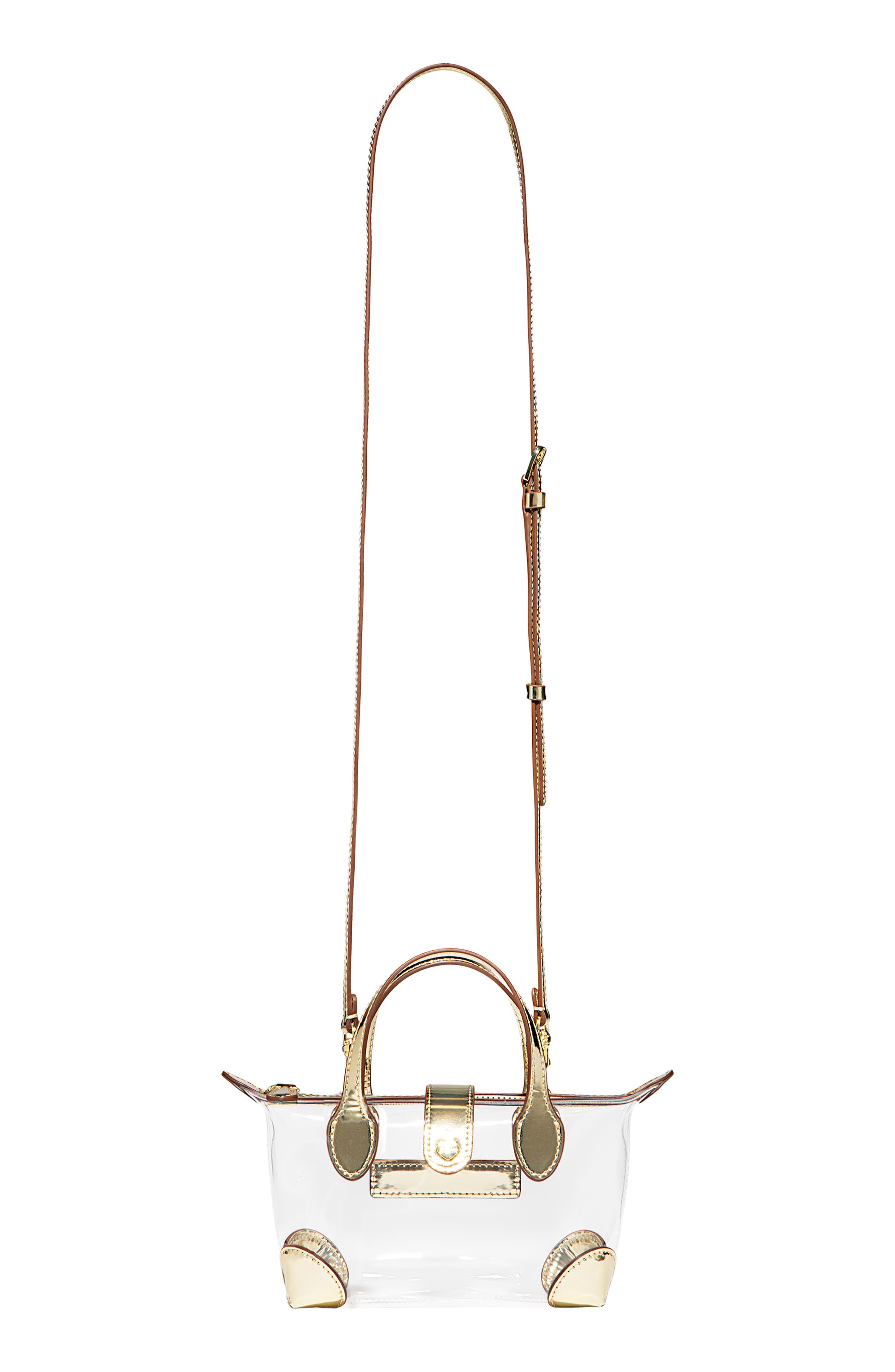 Stoney Clover Lane Clear Crossbody Bag, Alternate, color, Clear/ Gold