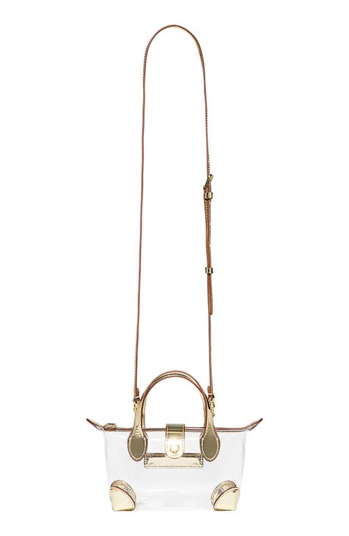 Stoney Clover Lane Clear Crossbody Bag In Gold